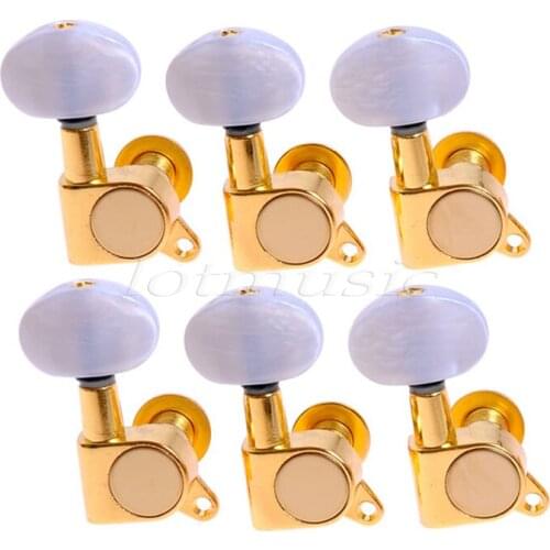 Guitar Tuning PegsTuners 6R Machine Heads Keys Silver Chrome Gold for Electric Acoustic Guitar Parts