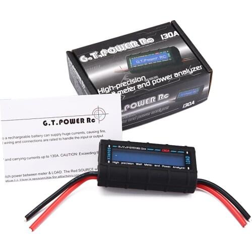GT Power LCD RC 130A Watt Meter Power Analyzer Watts Up Battery Balance Ampere Meter