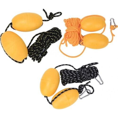Kayak Buoy Set Kayak Boat Leash Rope with Buoy Floating Ball Stainless Steel Hook Fishing Drifting Accessory