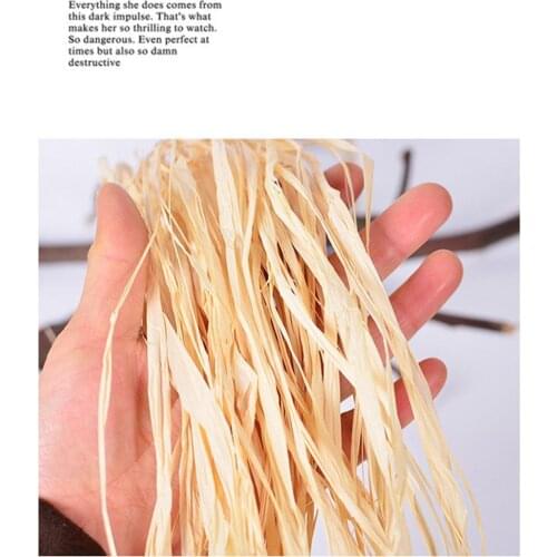 A Bundle Natural Raffia Rope Creative Wedding Candy Wrapping Cords Thread Party Florists Craft Gift Scrapbooking Wedding Di I2V5