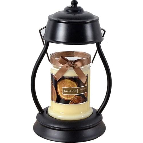 Korean Retro Wax Melts Burner Lamp Bedside Table Lamp Candle Holder Vintage Windproof Wrought Iron Bougeoir Home Decor EB50ZT