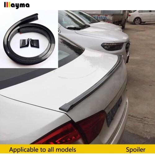 M2 M3 M4 Z4 E90 E92 F22 F30 F32 F10 F80 F82 G30 Rubber Fake Carbon Fiber Sport style Rear lip Spoiler Roof Wing for BMW Any Car