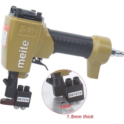 Meite DK7015 7mm Pneumatic Hole Puncher Nailer Aluminium Sheet 1.5mm Thick