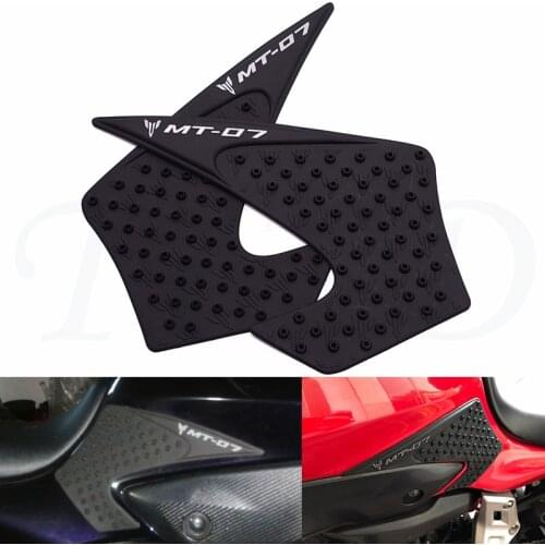 Motorcycle side traction pad side stick tank cushion protection pad anti-slip For Yamaha MT-07 MT07 MT 07 2015 2016 2017 2018