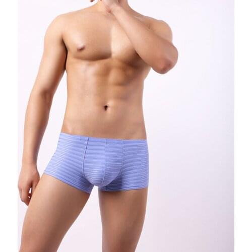 Men Underwear Boxers Breathable Man Boxer Solid Gay Sexy Underpants Mens Comfortable Shorts Underwear for Men Panties