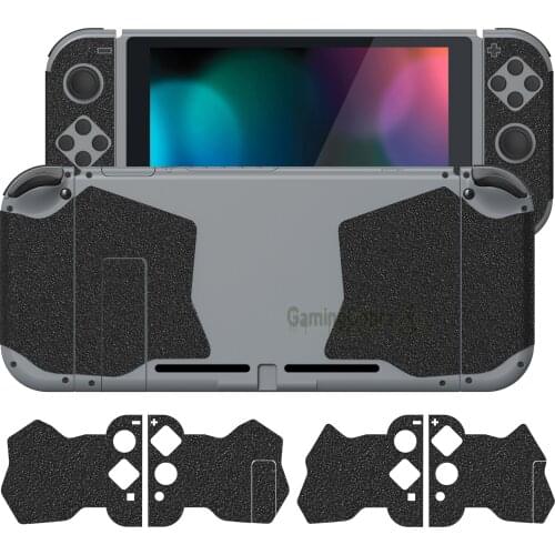 PlayVital Anti Slip Textured Rubber Grips, Sweat-Absorbent Console Joycon Grip Skins Sticker for NS Switch - 3 Different Sizes