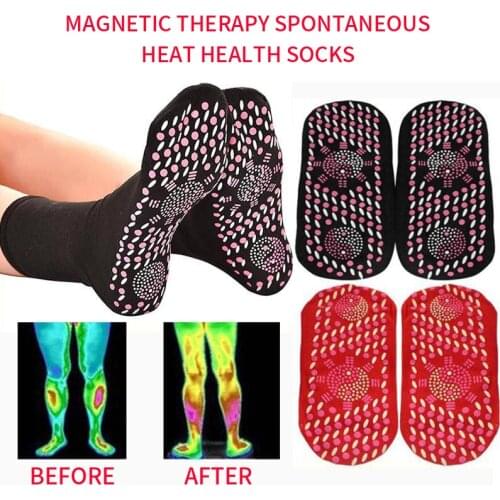 New Magnetic Therapy Socks Massage for Feet Tourmaline Relaxation Breathable Spring Self-Heating Massager Warm Foot Care Sock