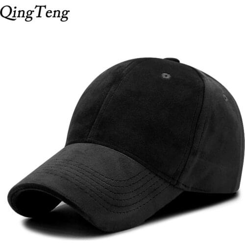 Solid Velvet Baseball Cap Black Brand Caps Mens Snapback Hats Fashion Adjustable Bone Women Outdoor Sports Golf Hat