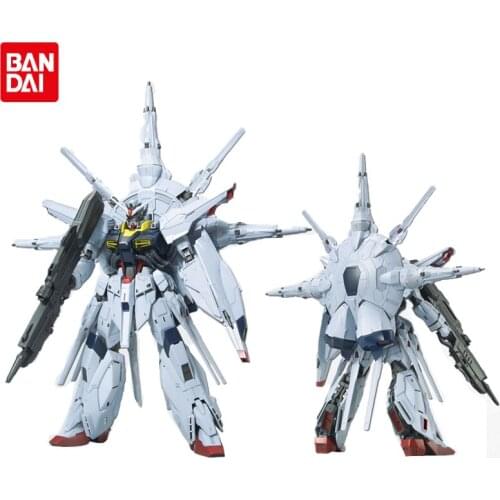 Original Bandai Gundam Anime Figure BANDAI MG 1/100 ZGMF-X13A Seed PROVIDENCE GUNDAM Rau Le Creuset Effects Action Figure Model