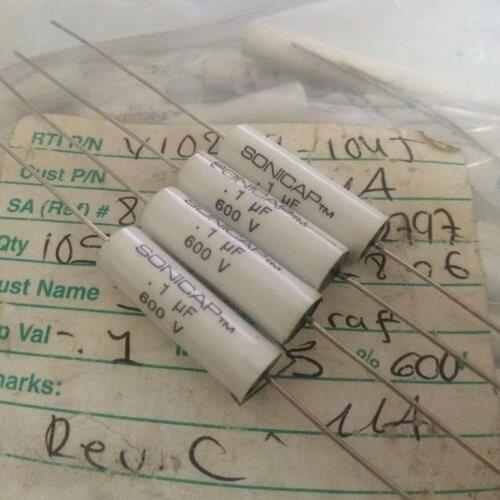 Original new 100% 0.1UF600V platinum machine is specially coupled with the non-polar capacitor volume 8*27MM Inductor