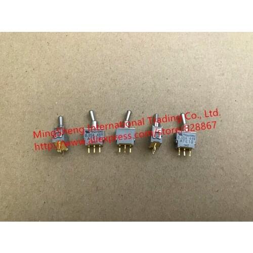 Original new 100% ATE1D-2M3-10 Mini toggle switch 3pin 2 gear 0.05A rocker head