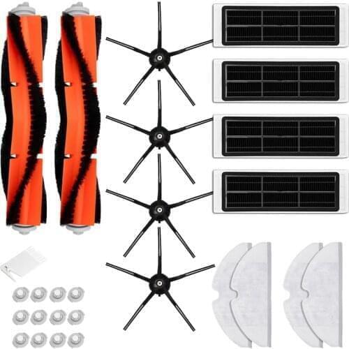 Main Side Brush Activated carbon HEPA filter for Xiaomi Roborock S6 S5 MAX S60 S65 S5 S50 S55 E25 E35 vacuum parts accessories