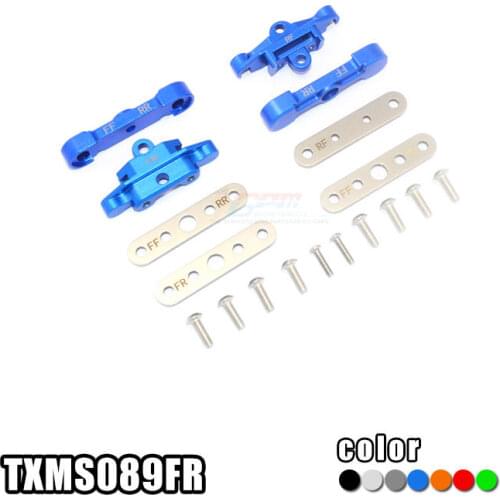 Alloy Aluminum Front & Rear Lower Arm Tie Bar Mount Set for 1/10 Scale Traxxas Maxx 89076-4