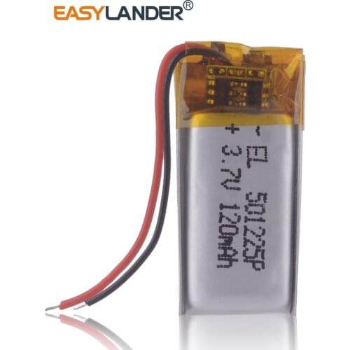 120mAh rechargeable lithium battery for mp3 501225 small batteries for headphones jibiel headphones xiaomi mi sport