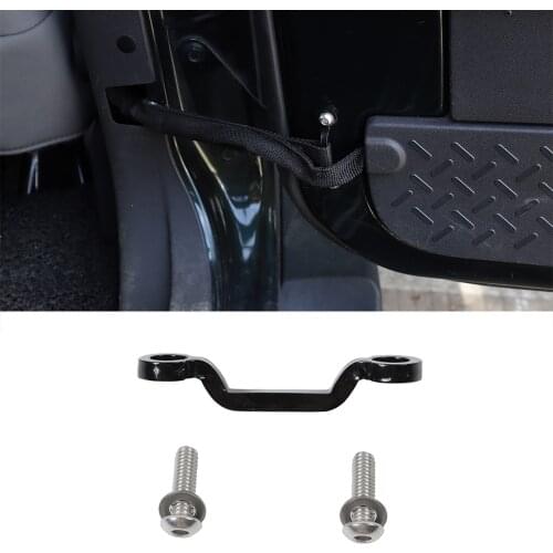 Car Adjustable Hinge Wire Protector Door Limiting Strap for Jeep Wrangler JK 2007-2017 JL Gladiator JT 2018 2019 2020 2021 2022