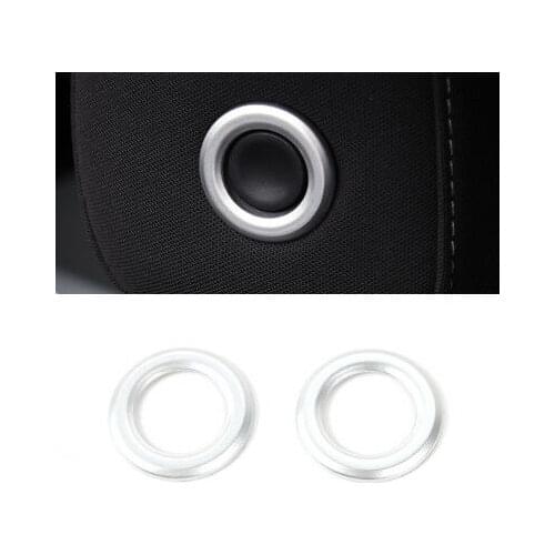 Silver Interior Headrest Adjustment Cover Trim 2pcs For Chevrolet Camaro 16 - 20