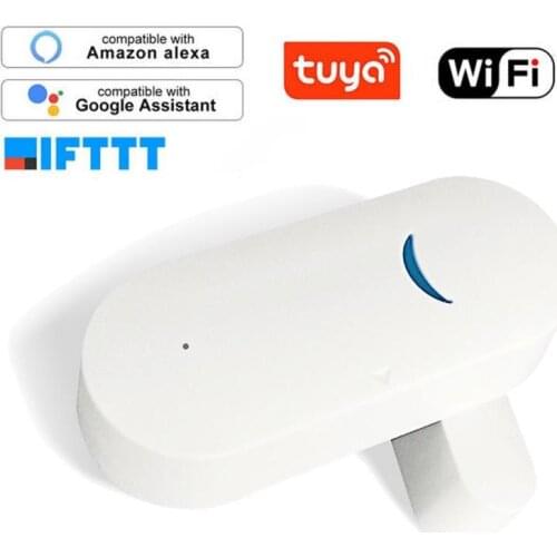 New Tuya Smart WiFi Sensor Door Open / Closed Detectors WiFi App Notification Alert Security Alarm Support Alexa Google Home