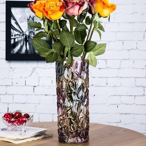 Crystal Glass Vase European Large Vase Home Decoration Ornaments