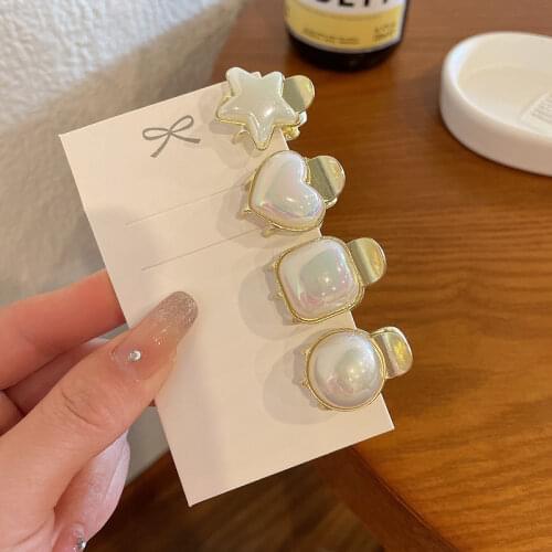 New Headdress Sweet Acrylic Red Cherry Hairpin Small Catch Clip Hair Catch Girl Hair Claw for Women Fashion Hair Accessories