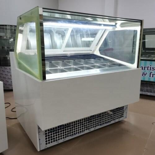 12 trays Air cooling -22 Celsius auto defrost ice cream fridge display freezer CFR BY SEA