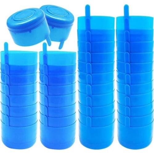 40 Pcs Water Jug Cap,Anti Splash Water Bottle Caps,Reusable 55Mm Non Spill Caps With Bottle Handle For Screw Top Bottles