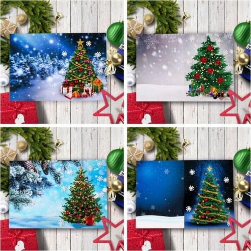 5D DIY Diamond Painting Christmas Cards Diamond Embroidery Christmas tree Greeting Postcards Diamond Mosaic Handmade Gift