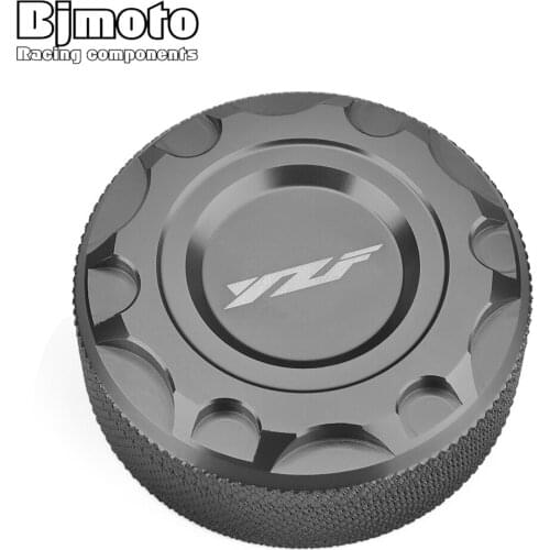 BJMOTO For Yamaha YZF R3 2015-2020 R25 2013-2020 Aluminum Rear Brake Fluid Reservoir Cover Cap R1 2009-2020 R6 2006-2016