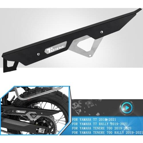 For Yamaha T7 T 7 Rally TENERE700 Tenere 700 RALLY 2019 2020 2021 Motorcycle Accessories Aluminum Chain Guard Cover Protector