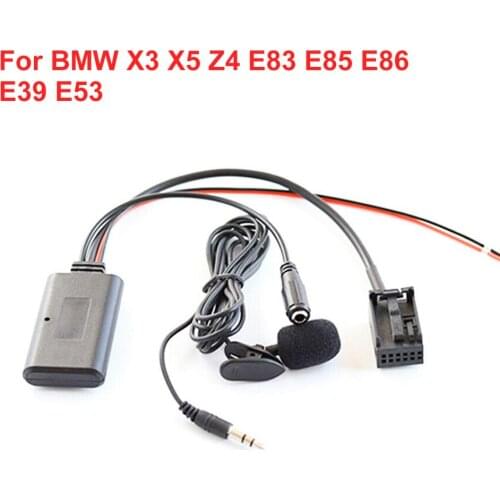 For BMW X3 X5 Z4 E83 E85 E86 E39 E53 Bluetooth Car Aux Auxiliary Line Adapter