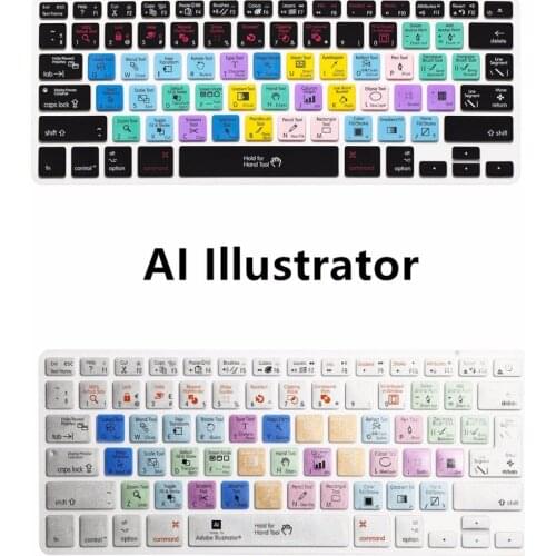 AI Adobe Illustrator Shortcut Keyboard Screen Skin Cover For iPhone iMac ,Macbook Pro Air 13 15 KC_A1278