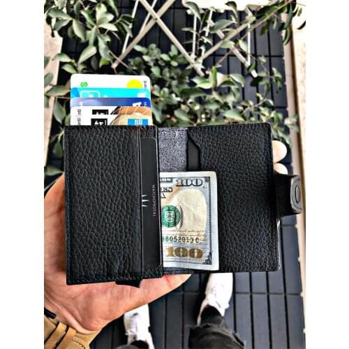 HELMOND FLOTER BLACK opa-651ph OPA-65PH GENUINE LEATHER WALLET