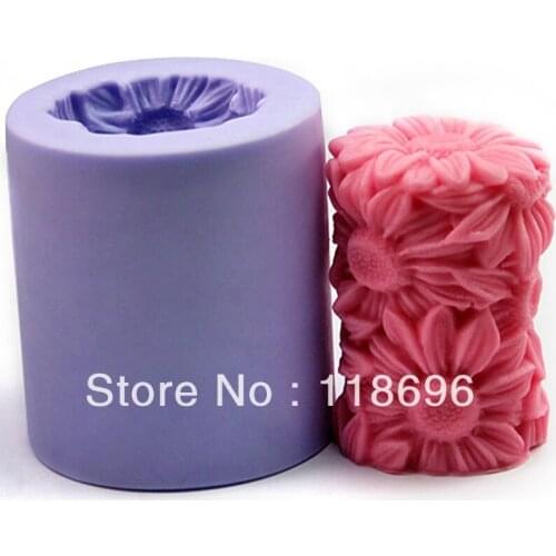 Chrysanthemum Food grade material silicon soap mold Cake decoration mold Cake mold manual soap mold candle NO.:SO112