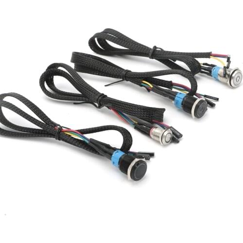 PC Host Start Power SW Button Switch Computer Reset SW Button Switch 3V-6V With 60cm Motherboard Cable DIY