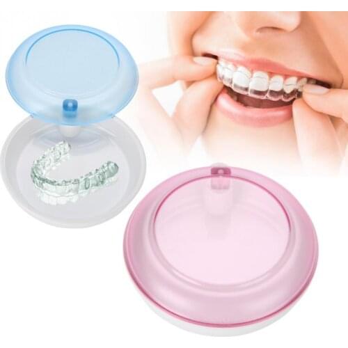 Denture Bath Box Cleaning Teeth Case Dental False Teeth Storage Box With Hanging Net Container Container Denture Boxs Container