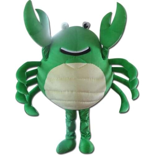 Green Big Crab Character Mascot Costume Cosplay Outfits Adult Size Cartoon Mascot costume For Carnival Festival Commercial Dress