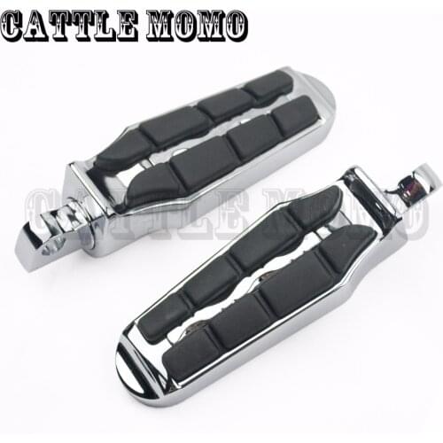 Left and Right Front Pedals Steps for Harley Motorcycle Anti Vibration Skidproof With Rubber Foot Pegs Foot Rests