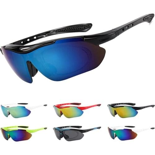 Men Women UV400 Riding Racing Cycling Eyewear Outdoor Anti-glare Mountain Road Bike Sunglasses Dustproof XC MTB Bicycle Glasses