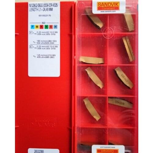 ORIGINAL 10PCS CARBIDE INSERT N123K2-0600-0004-CR4325