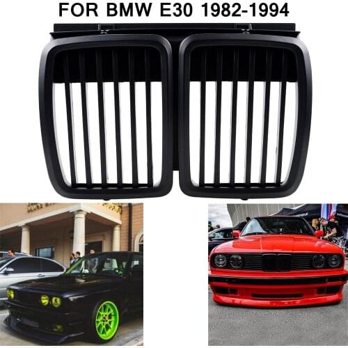Front Hood Kidney Grille For BMW 1983-1994 E30 FOR E30 325i 325is 325iX 325 325e 325es 318i 320i M3