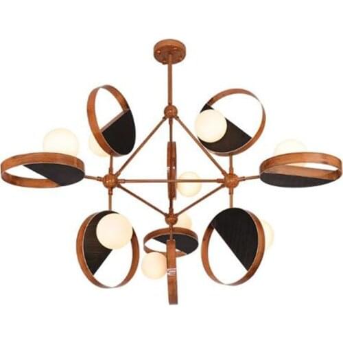 Vintage Personality Iron Racket E27*9 Heads Large Modo Pendant Light for Dining Room Living Room Bedroom Lamp Dia 140cm 2246