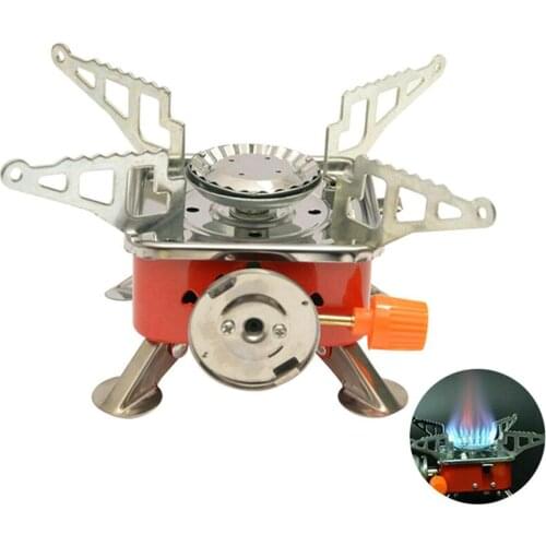Portable Mini Small Outdoor Stove Compact Camping Hiking Fishing Gas Cooker Lightweight Outdoor Camping Stove