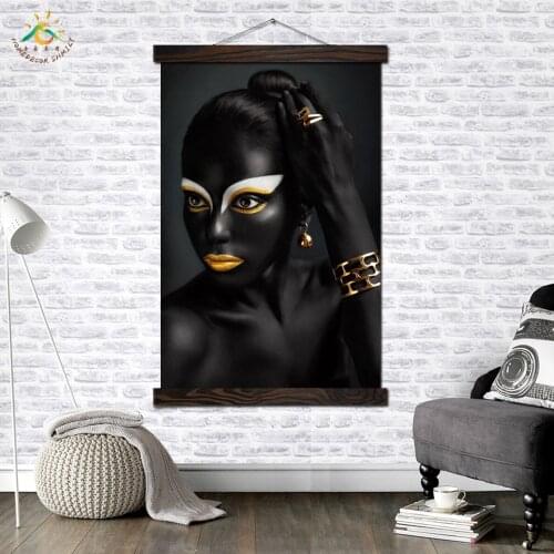 Cool Makeup Girl Modern Canvas Art Prints Poster Wall Painting Scroll Painting Artwork Wall Art Pictures Home Decoration
