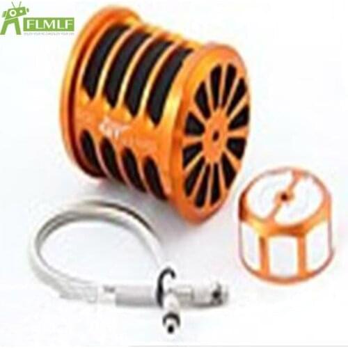 Alloy CNC Air Filter Kit with Gas Cap Fit for 1/5 GTB Racing HPI ROFUN BAHA ROVAN KM BAJA 5B 5T 5SC Toys Games PARTS