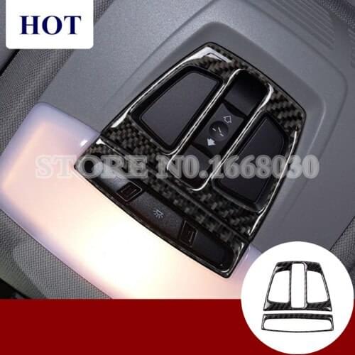 Carbon Fiber Front Reading Light Trim Cover For BMW 2 Series F22 2014-2017 2pcs