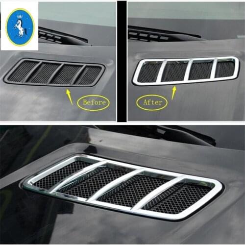 Yimaautotrims Auto Accessory Front Roof Hood Air Conditioning AC Vent Outlet Cover Trim Fit For Mercedes-Benz ML GL 2013 - 2015
