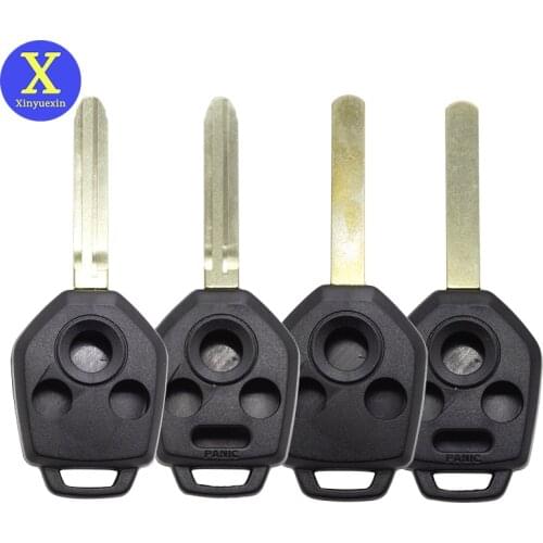 Xinyuexin Replacement 3+1 4 Button Remote Key Shell Case Fob for Subaru Forester Legacy Impreza STI Crosstrek Tribeca Outback