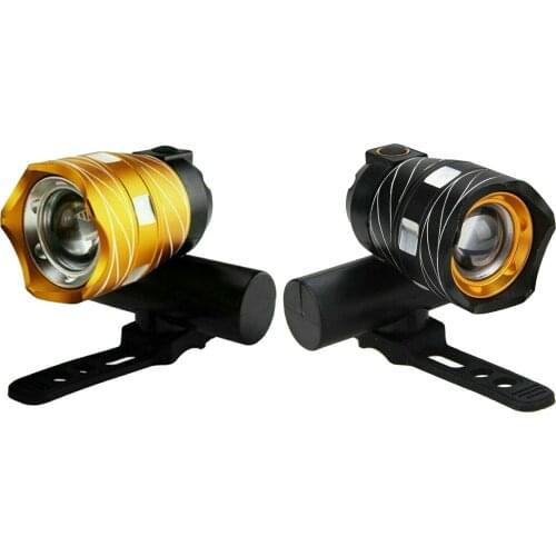 USB Charging Cycling Mountain Bike Headlight Bike Front Light Torch Flashlight Cycling Riding Equipment Accessories