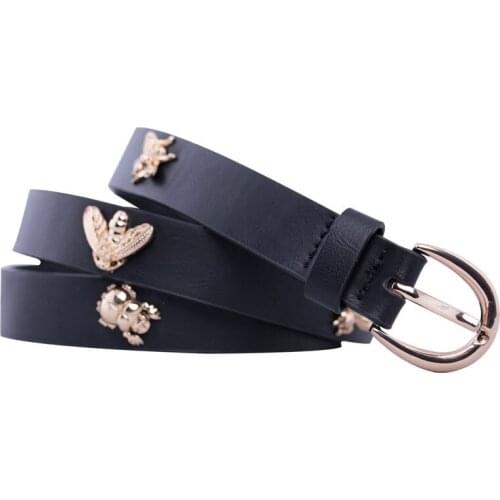 2019 Women Bee Belt Trending Designer Jeans Waist Strap Belts For Womens Dress Stylish PU Leather Belt Jeans Casual Girdle