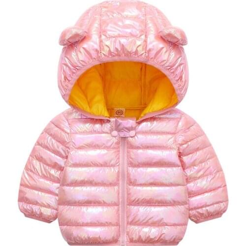 Winter Warm Jacket For Girls Coats Baby Girls Jackets Kids Hooded Outerwear Coat For Boys Hooded Jackets Children Clothes 1-5 T