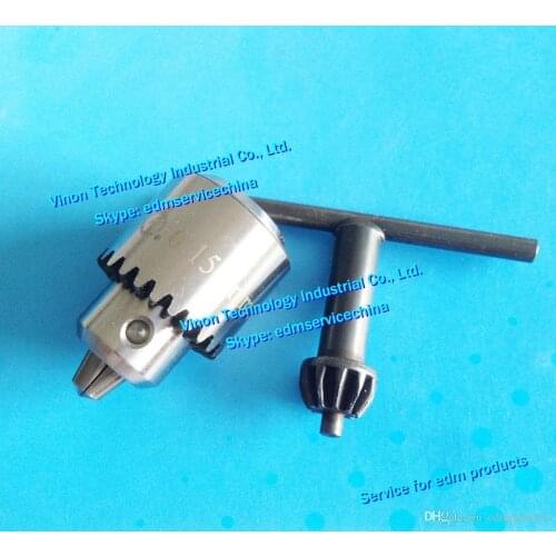 1 Set) edm Spanner Drill Chuck E050 capacity 0.15-4.0mm with key, Spanner Drill Chuck,Key Chuck for small hole CNC drilling EDM